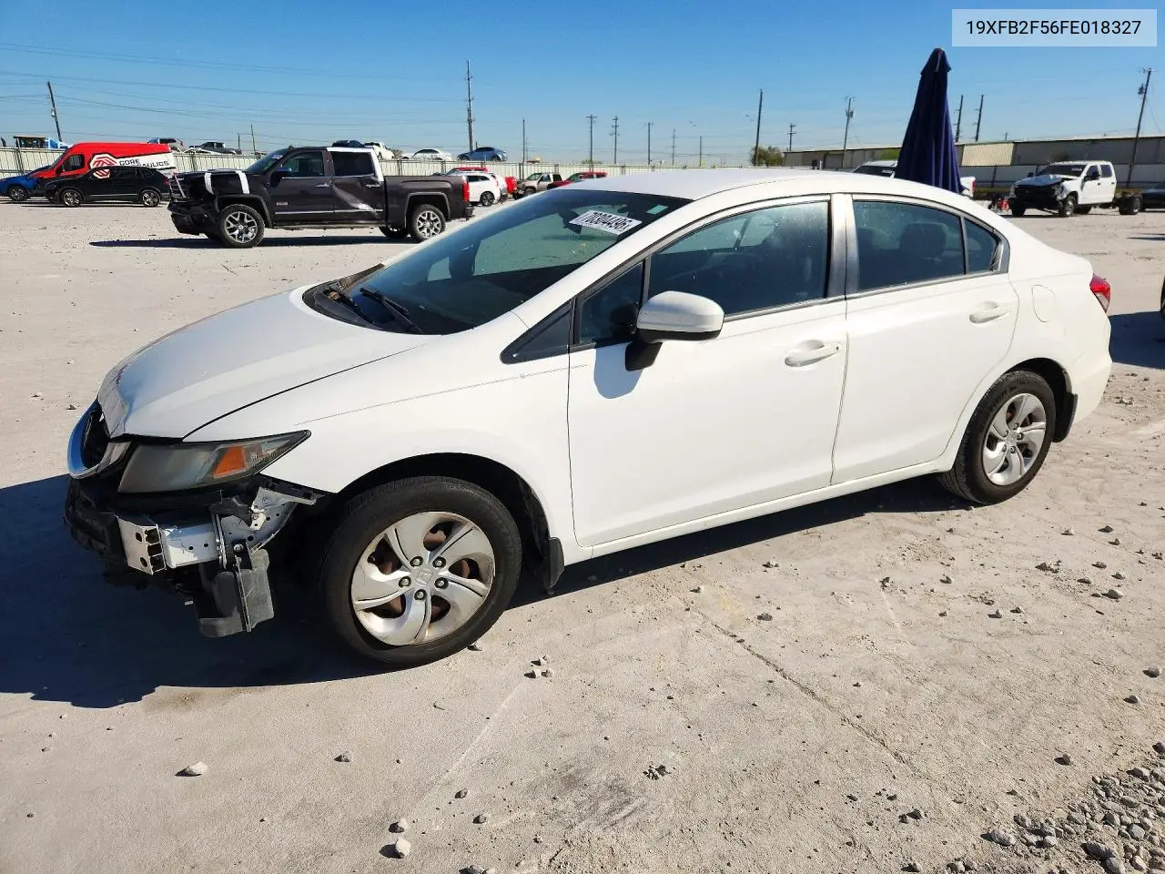 2015 Honda Civic Lx VIN 19XFB2F56FE018327 фото 1