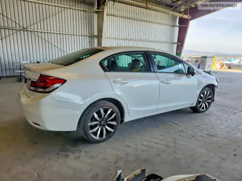 19XFB2F97FE230821 — 2015 Honda Civic, фото 3 с аукциона Copart, Передняя часть