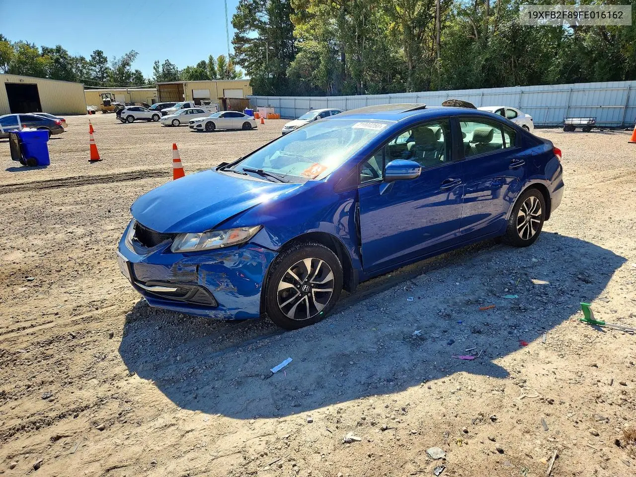 19XFB2F89FE016162 Honda Civic 2015 — повреждение Передняя часть, фото до ремонта