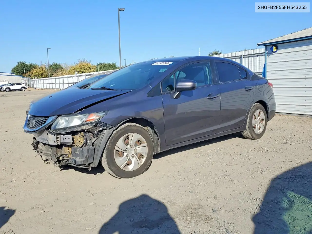 2015 Honda Civic Lx VIN 2HGFB2F55FH543255 фото 1