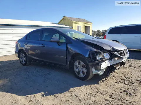 2015 Honda Civic Lx VIN 2HGFB2F55FH543255 фото 4