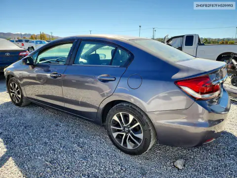 2015 Honda Civic Ex VIN 2HGFB2F87FH539993 фото 2
