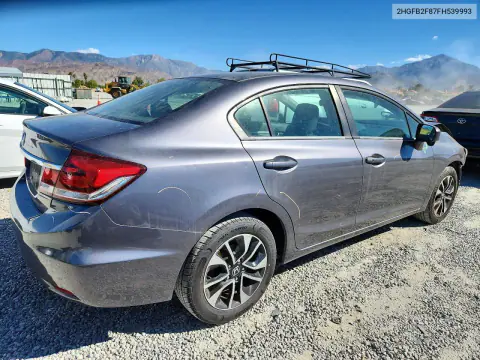 2015 Honda Civic Ex VIN 2HGFB2F87FH539993 фото 3