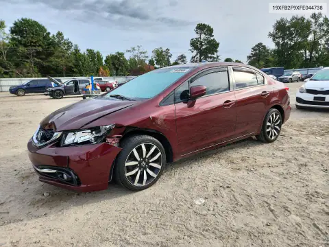 19XFB2F9XFE044738 — 2015 Honda Civic, Передняя часть, фото до ремонта