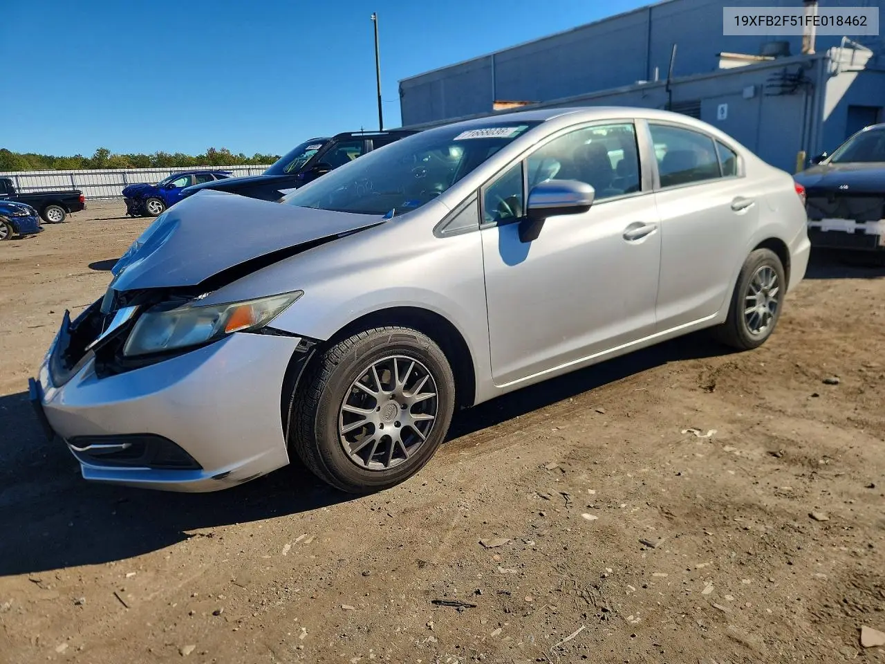 2015 Honda Civic Lx VIN 19XFB2F51FE018462 фото 1