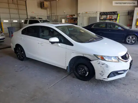 2015 Honda Civic Ex VIN 19XFB2F88FE024706 фото 4