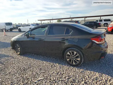 2015 Honda Civic Ex VIN 2HGFB2F8XFH564242 фото 2