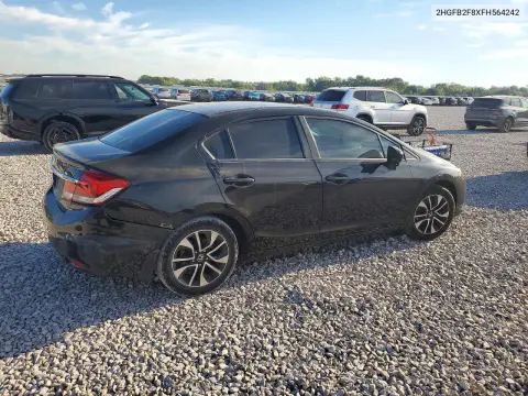 2015 Honda Civic Ex VIN 2HGFB2F8XFH564242 фото 3