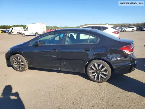 2015 Honda Civic Exl VIN 2HGFB2F97FH541865 фото 2