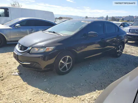 19XFB2F70FE264470 — 2015 Honda Civic, Задняя часть, фото до ремонта