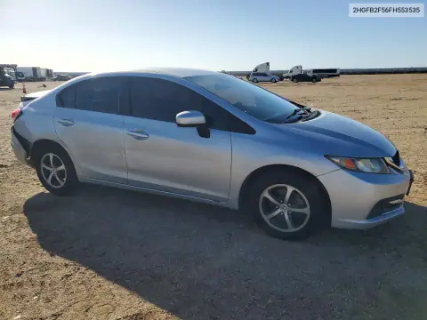 2HGFB2F56FH553535 — 2015 Honda Civic, фото 4 с аукциона Copart 26.10.2026, Задняя часть