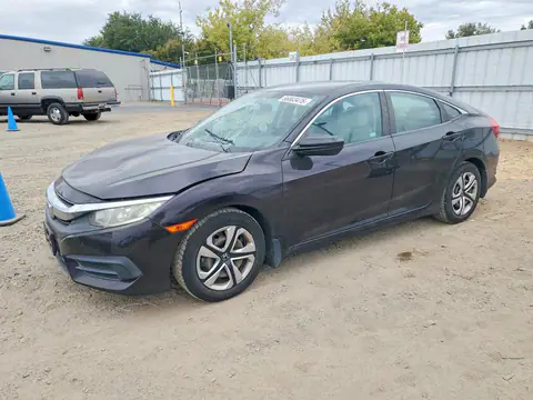 19XFC2F52GE213873 — 2016 Honda Civic, Передняя часть (Front End), фото до ремонта