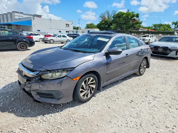 2HGFC2F71GH506137 — 2016 Honda Civic, Передняя часть (Front End), фото до ремонта