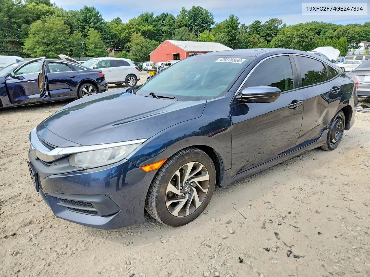 2016 Honda Civic Ex VIN 19XFC2F74GE247394 фото 1