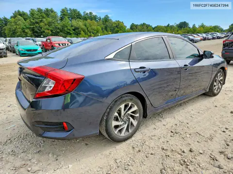 2016 Honda Civic Ex VIN 19XFC2F74GE247394 фото 3