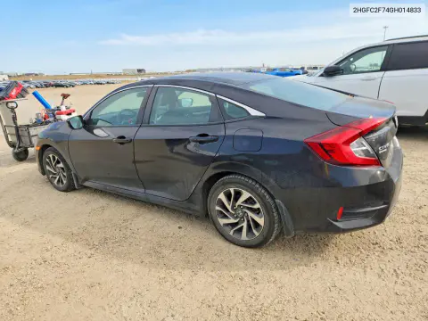 2016 Honda Civic Ex VIN 2HGFC2F74GH014833 фото 2