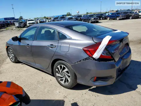 2HGFC2F70GH031516 — 2016 Honda Civic, фото 2 с аукциона Copart, Задняя часть