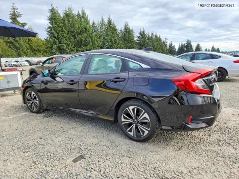 2016 Honda Civic Ex VIN 19XFC1F34GE219361 фото 2