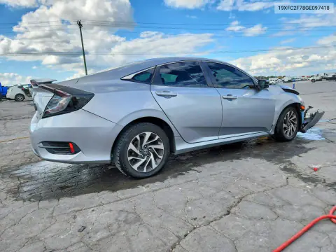 2016 Honda Civic Ex VIN 19XFC2F78GE097418 фото 3