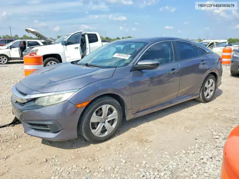 19XFC2F54GE055679 — 2016 Honda Civic, Передняя часть, фото до ремонта
