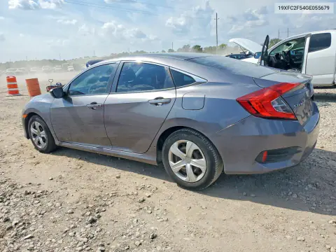 2016 Honda Civic Lx VIN 19XFC2F54GE055679 фото 2