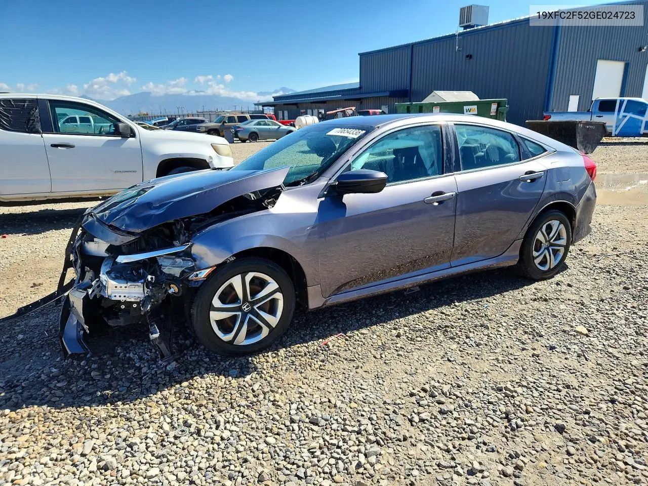 2016 Honda Civic Lx VIN 19XFC2F52GE024723 фото 1
