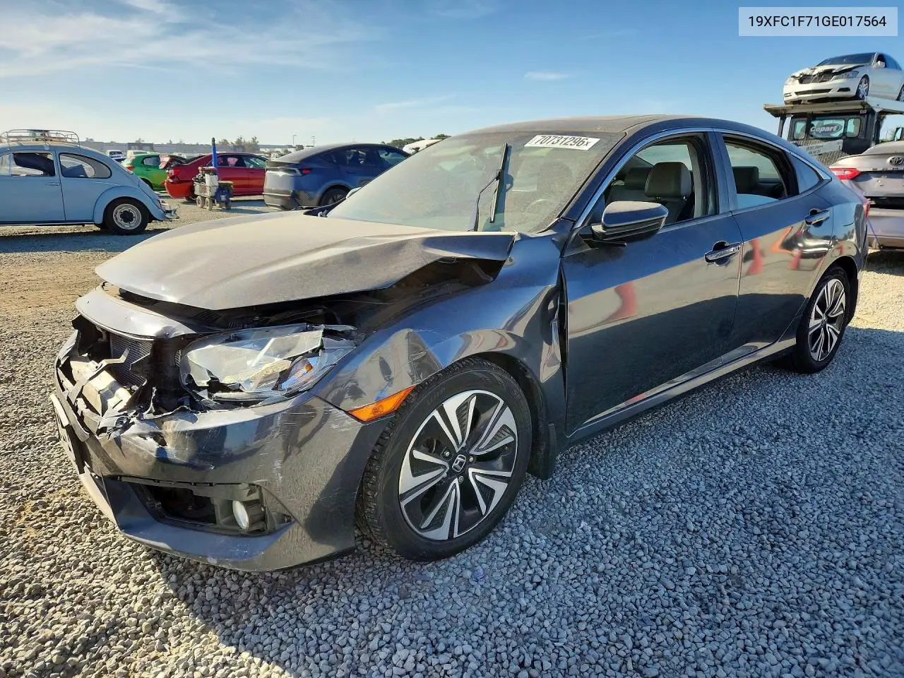 2016 Honda Civic Exl VIN 19XFC1F71GE017564 фото 1