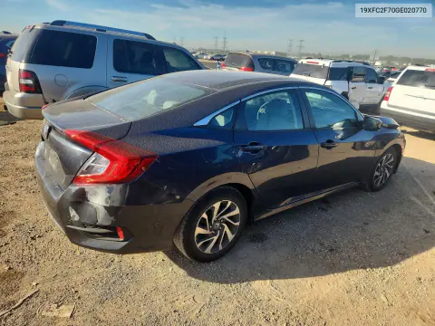 2016 Honda Civic Ex VIN 19XFC2F70GE020770 фото 3