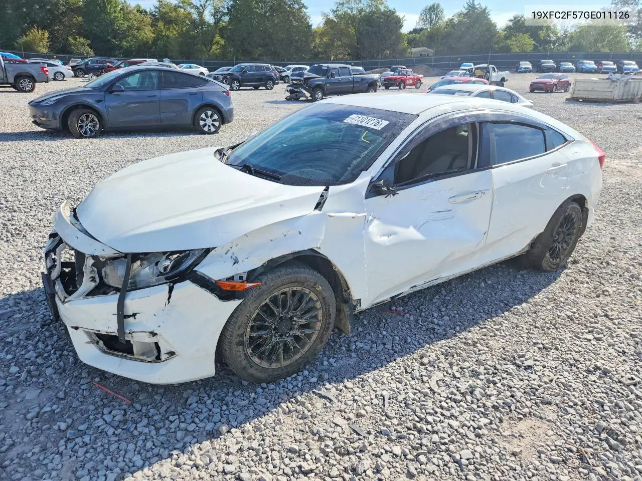 2016 Honda Civic Lx VIN 19XFC2F57GE011126 фото 1