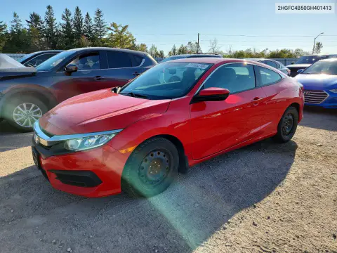 2HGFC4B50GH401413 — 2016 Honda Civic, Град, фото до ремонта