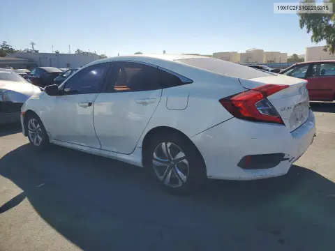 2016 Honda Civic Lx VIN 19XFC2F51GE235315 фото 2
