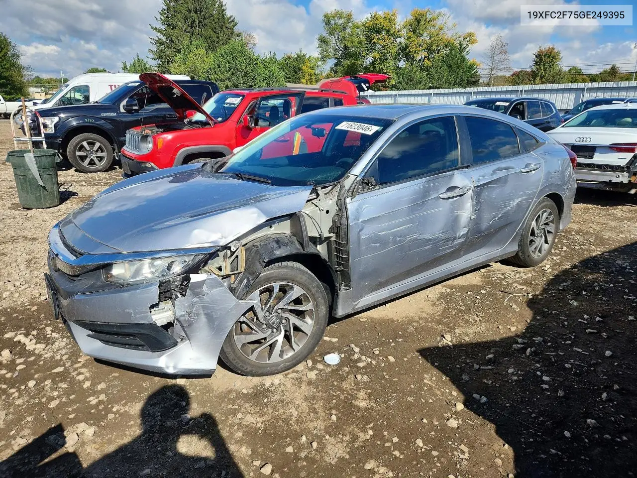 2016 Honda Civic Ex VIN 19XFC2F75GE249395 фото 1