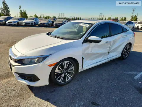 19XFC1F74GE200652 — 2016 Honda Civic, Сторона, фото до ремонта