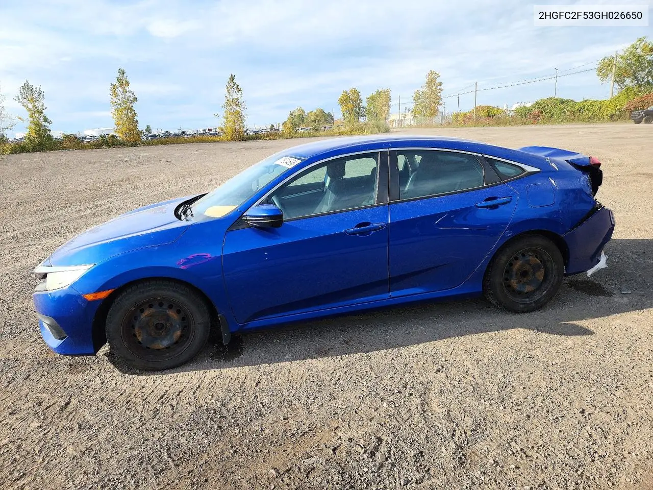 2016 Honda Civic Lx VIN 2HGFC2F53GH026650 фото 1