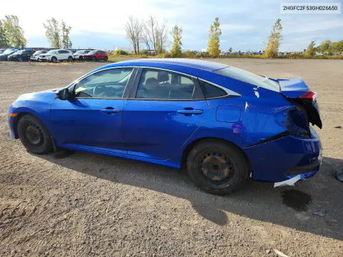 2016 Honda Civic Lx VIN 2HGFC2F53GH026650 фото 2