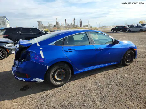 2016 Honda Civic Lx VIN 2HGFC2F53GH026650 фото 3