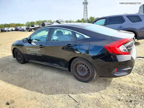2016 Honda Civic Lx VIN 19XFC2F59GE227737 фото 2