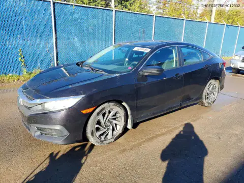 2HGFC2F75GH012332 — 2016 Honda Civic, Сторона, фото до ремонта