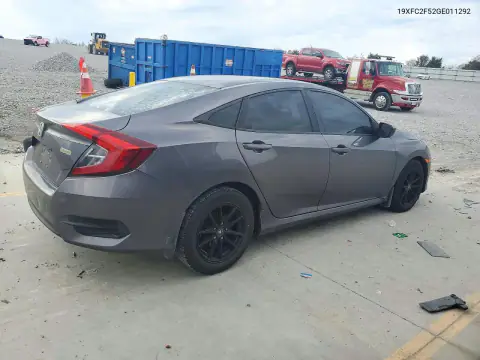 19XFC2F52GE011292 — 2016 Honda Civic, фото 3 с аукциона Copart, Передняя часть