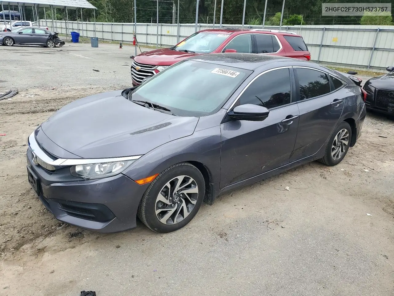 2016 Honda Civic Ex VIN 2HGFC2F73GH573757 фото 1