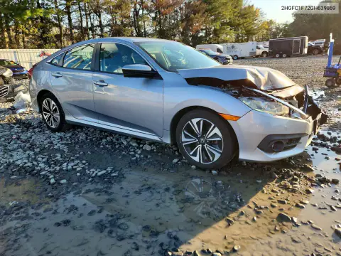 2HGFC1F72GH639869 — 2016 Honda Civic, фото 4 с аукциона Copart, Передняя часть