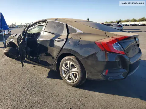 2HGFC2F55GH563195 — 2016 Honda Civic, фото 2 с аукциона Copart, Сторона