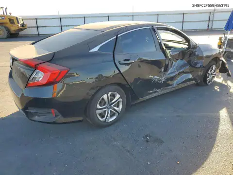 2HGFC2F55GH563195 — 2016 Honda Civic, фото 3 с аукциона Copart, Сторона