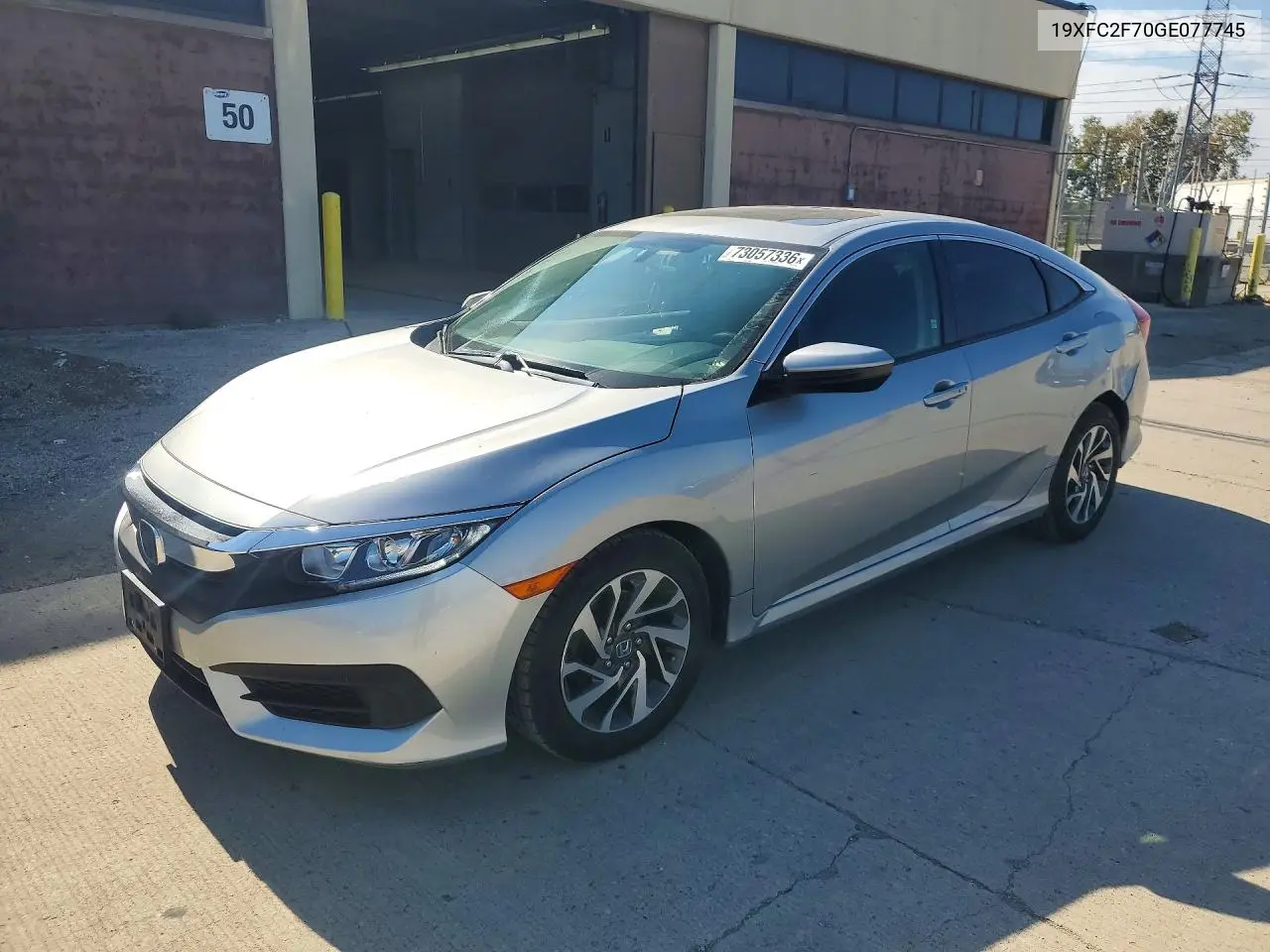 2016 Honda Civic Ex VIN 19XFC2F70GE077745 фото 1
