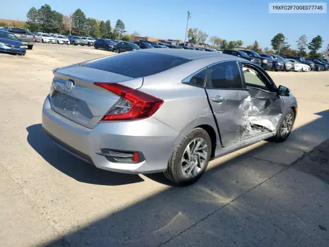 2016 Honda Civic Ex VIN 19XFC2F70GE077745 фото 3