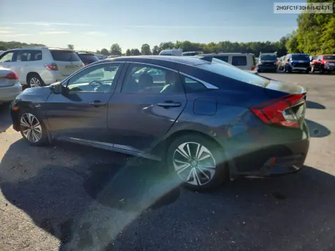 2017 Honda Civic Ex VIN 2HGFC1F30HH642431 фото 2