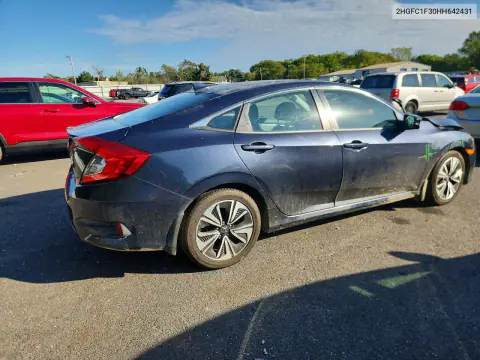 2017 Honda Civic Ex VIN 2HGFC1F30HH642431 фото 3