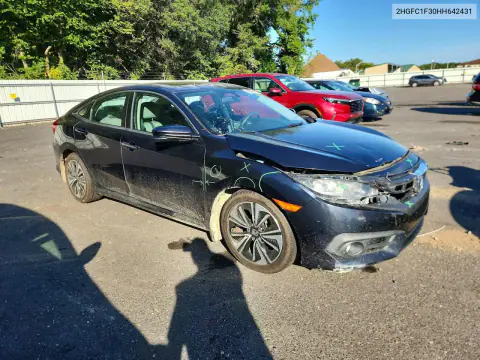 2017 Honda Civic Ex VIN 2HGFC1F30HH642431 фото 4