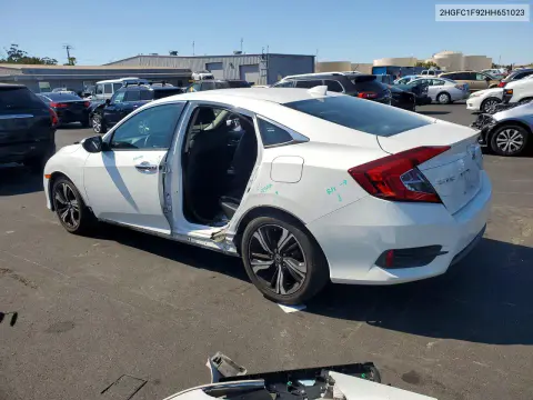 2017 Honda Civic Touring VIN 2HGFC1F92HH651023 фото 2
