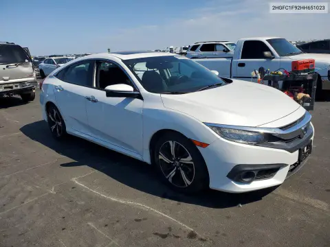 2017 Honda Civic Touring VIN 2HGFC1F92HH651023 фото 4